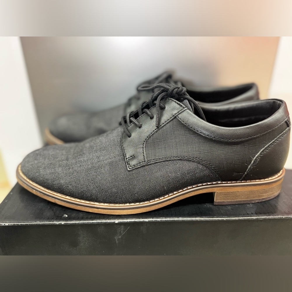 Classic Black Men's Oxford Shoes - Picture 1 of 7